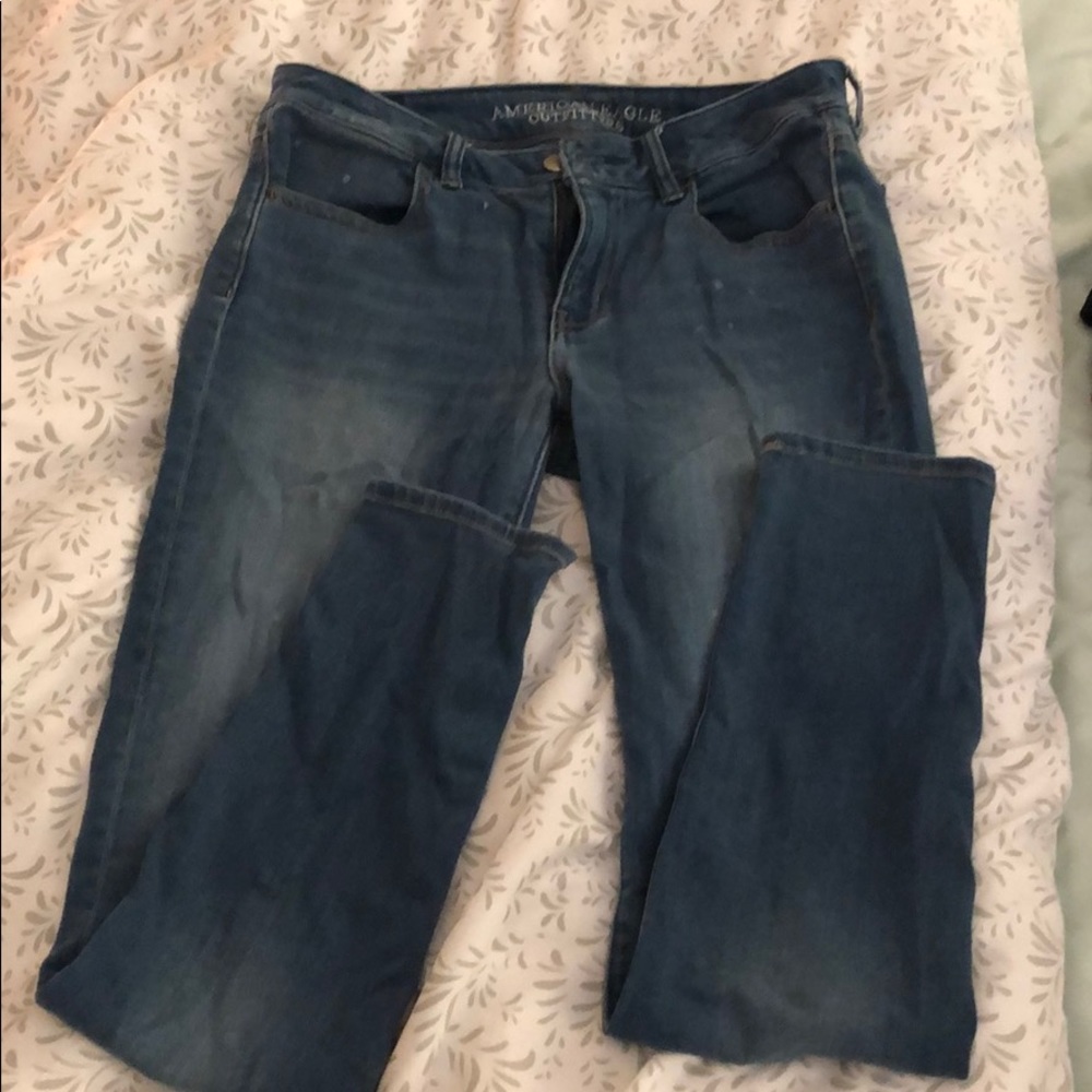 Mid rise skinny jeans
